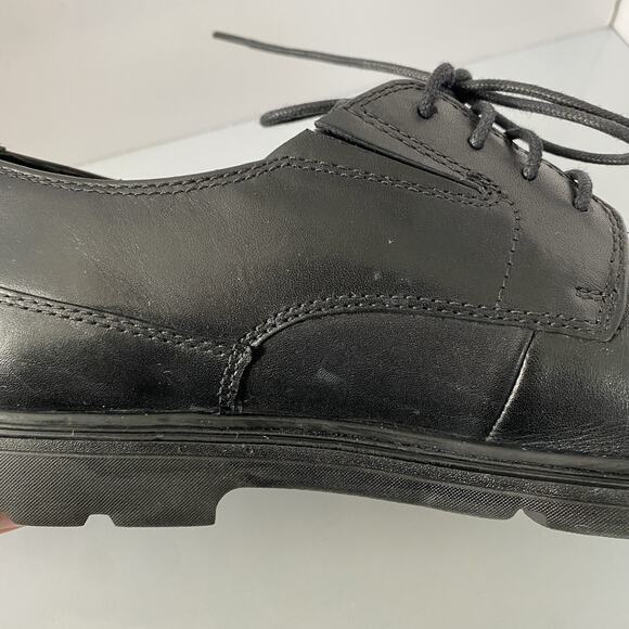 Mens‎ Bostonian Black Leather Waterproof Shoes Size 9.5 Office Work Lightweight